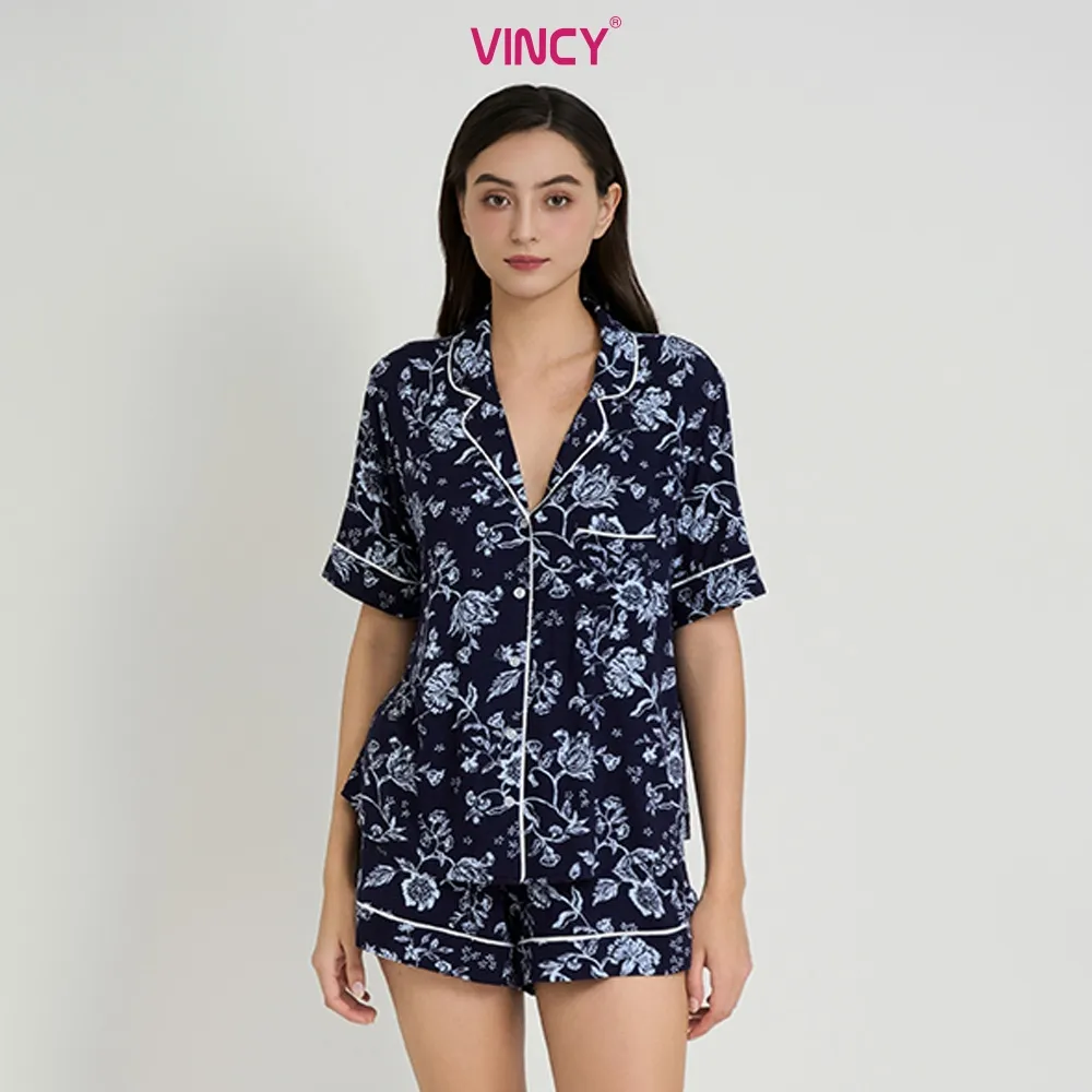 Ảnh BỘ SHORT THUN PIJAMA THIẾT KẾ TỪ CHẤT LIỆU THUN CO GIÃN, MỀM MẠI MANG LẠI SỰ THOẢI MÁI CHO MÙA NOEL BST060W44 4