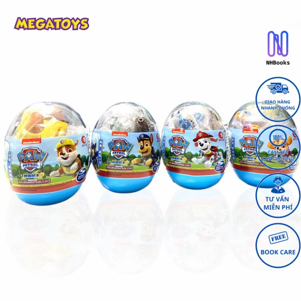 Ảnh Bộ Sưu Tập 4 Trứng - Đội Chó Cứu Hộ Paw Patrol - NHBOOK - Megatoys 1