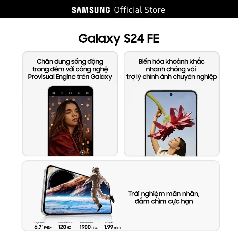 Ảnh Bộ Sưu Tập Giới hạn Galaxy S24 FE Đồng đội đỉnh cho hội fan chất - Quà Tặng Đồng Hồ Samsung Galaxy Fit3 và Sạc nhanh 25W 3