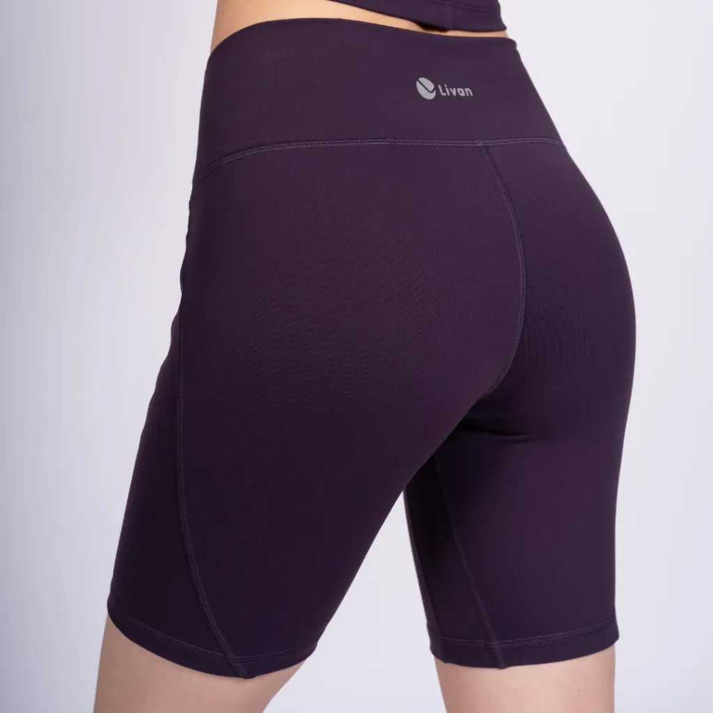 Ảnh Bộ Tập Yoga Gym Livan Sport Áo Bra Kèm Đệm Rời & Quần Đùi Biker LV25N01F513, Bộ Tập Đùi Nữ, Bộ Tập Gym Đùi 2