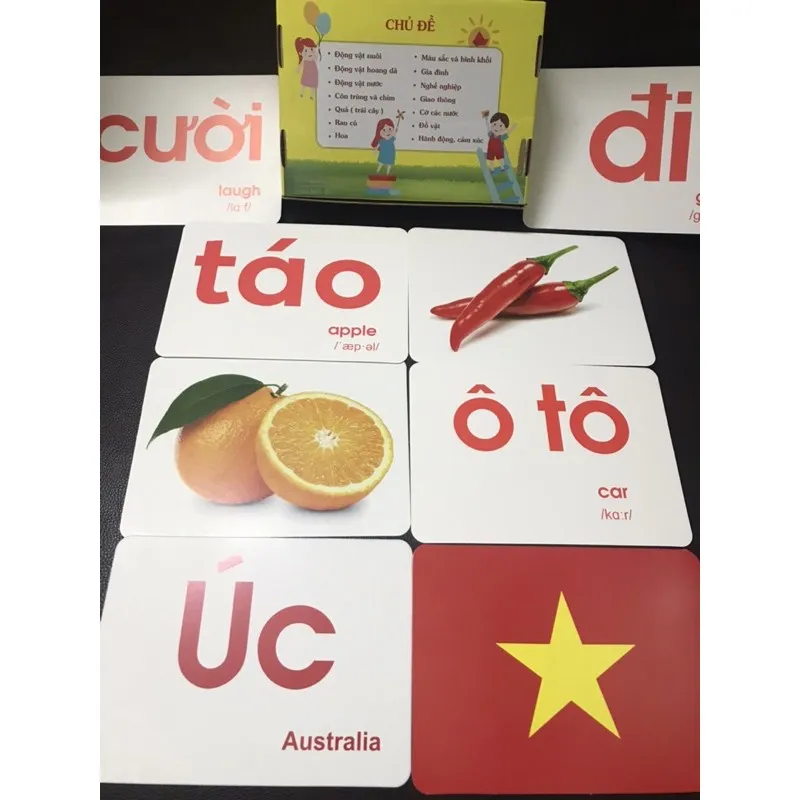 Ảnh Bộ Thẻ Flashcard Thế giới xung quanh Song Ngữ Tiếng Anh 14 chủ đề theo Glenn Doman 3