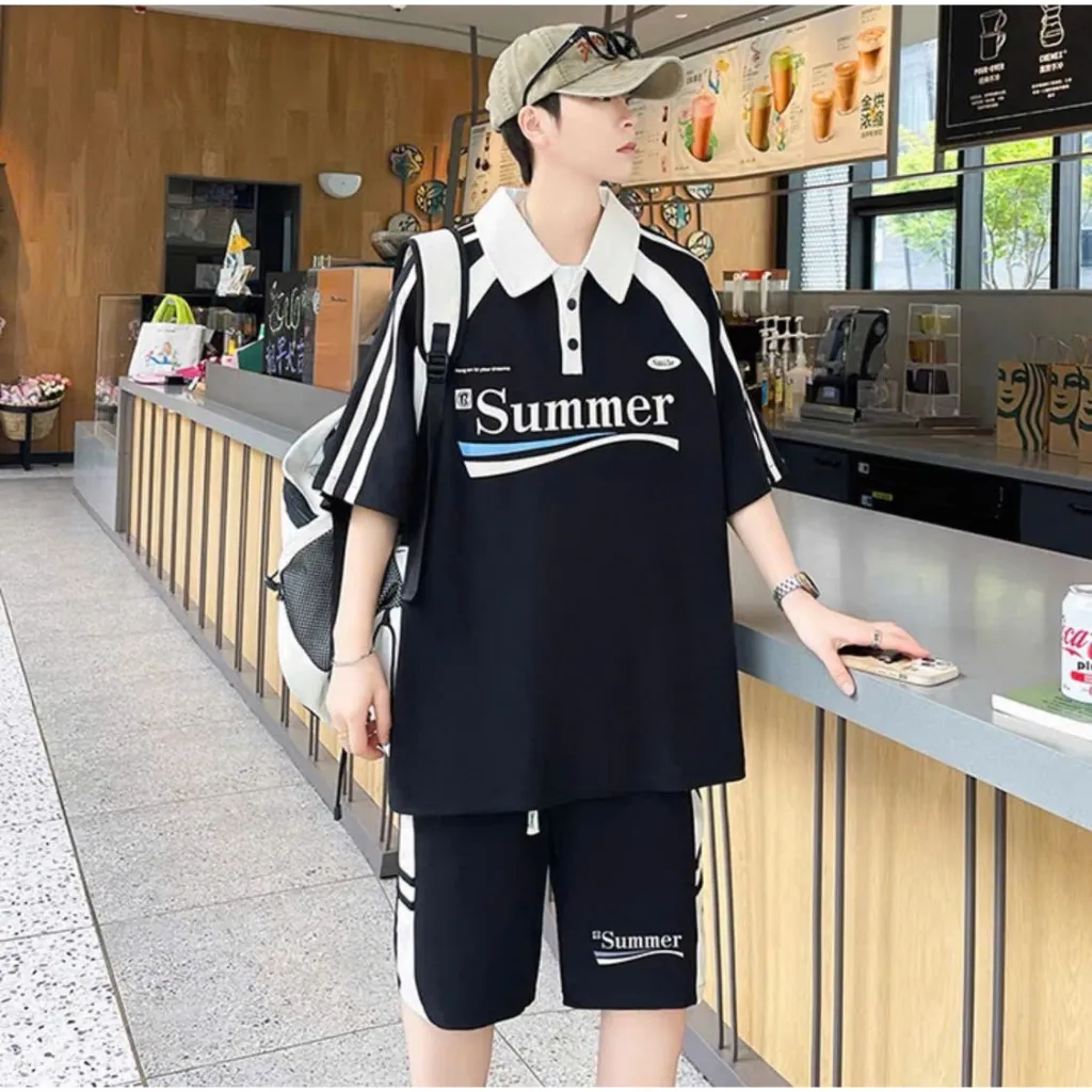 Ảnh Bộ thể thao nam nữ SUMMER NAD.Đồ bộ thể thao unisex chất tổ ong thấm hút mồ hôi thoáng mát 2