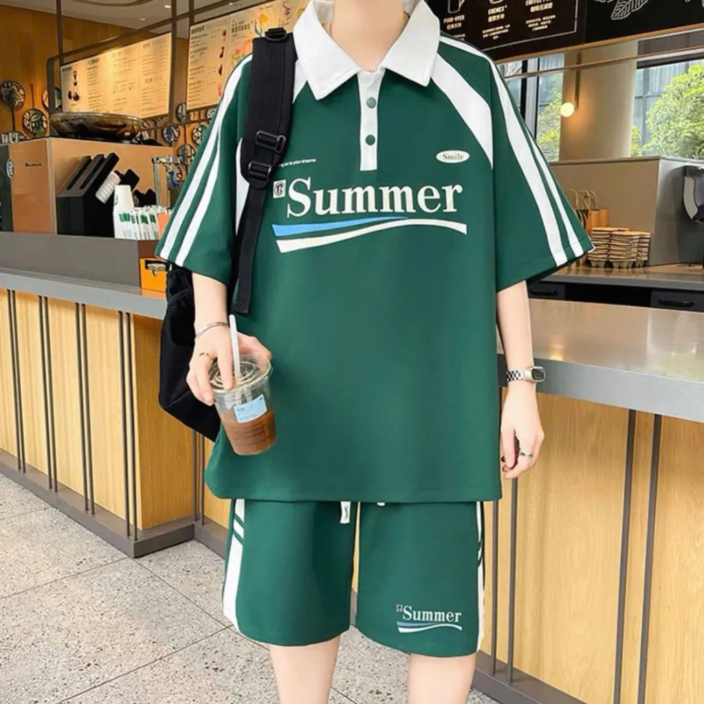 Ảnh Bộ thể thao nam nữ SUMMER NAD.Đồ bộ thể thao unisex chất tổ ong thấm hút mồ hôi thoáng mát 4