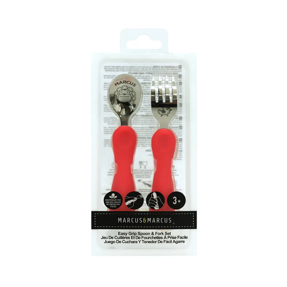 Ảnh Bộ Thìa Nĩa Ăn Dặm Easy Grip Marcus & Marcus Cho Bé Từ 3 Tuổi 4