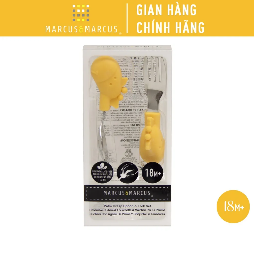 Review Bộ Thìa Nĩa Tập Ăn Palm Grasp Marcus & Marcus Lola - Giúp Bé Tự Ăn Dễ Dàng