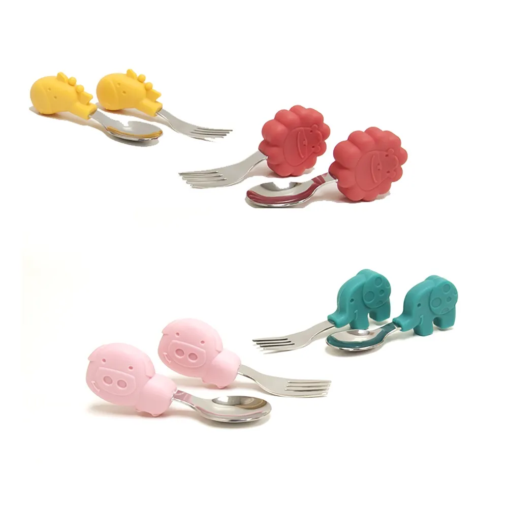 Ảnh Bộ thìa nĩa tập ăn cho bé Palm Grasp Marcus & Marcus, từ 18 tháng - Lola 4