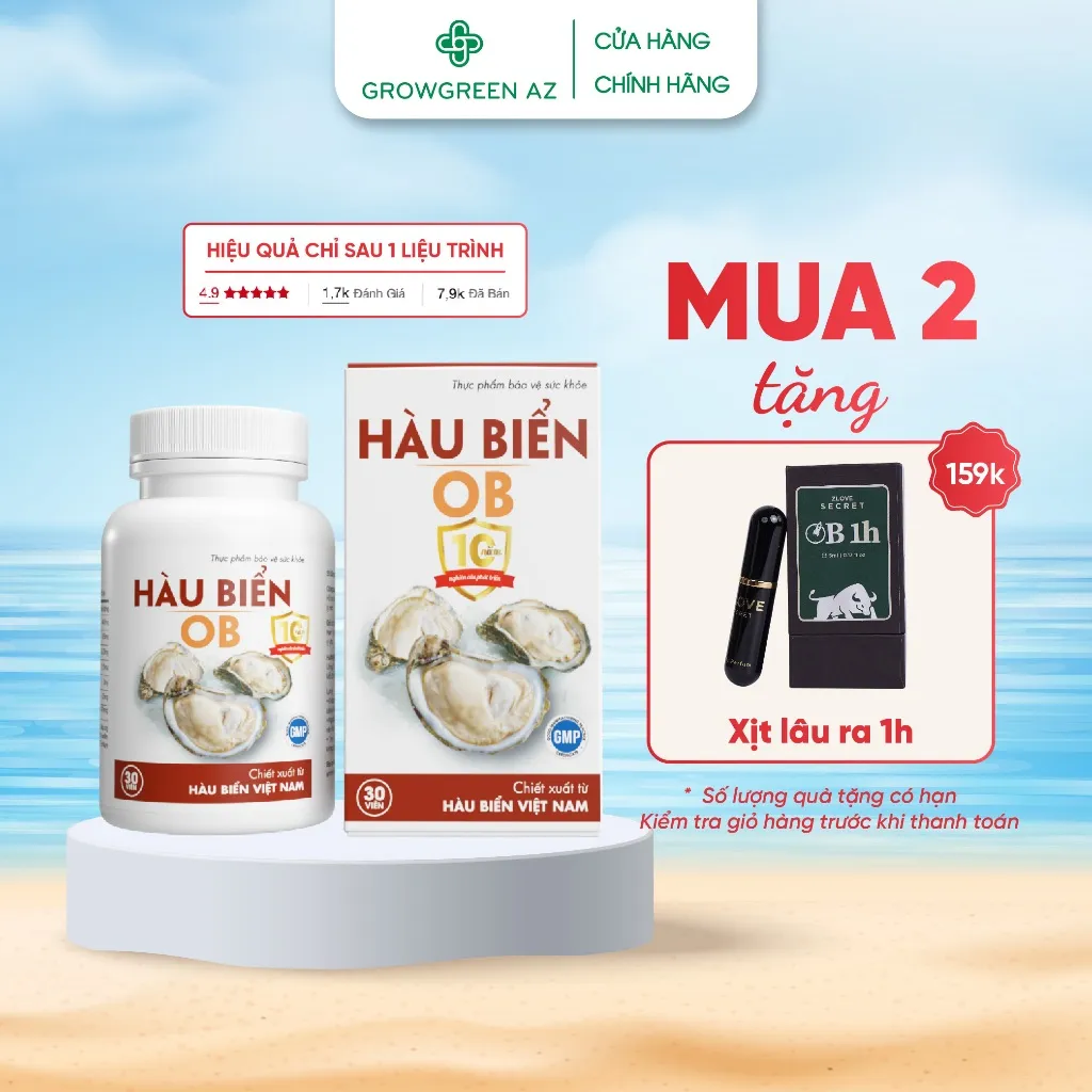 Đánh Giá Bổ Tinh Trùng Hàu Biển Ob GrowGreenAZ: Tăng Cường Sinh Lý, Cải Thiện Tinh Trùng?