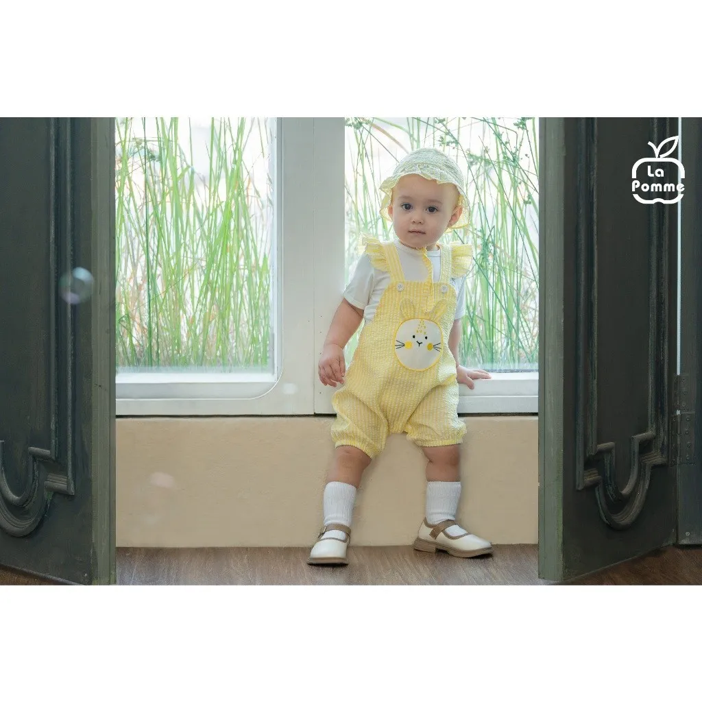 Ảnh Bộ yếm rời kèm áo cộc tay La Pomme Thỏ Con Nhí Nhảnh 4