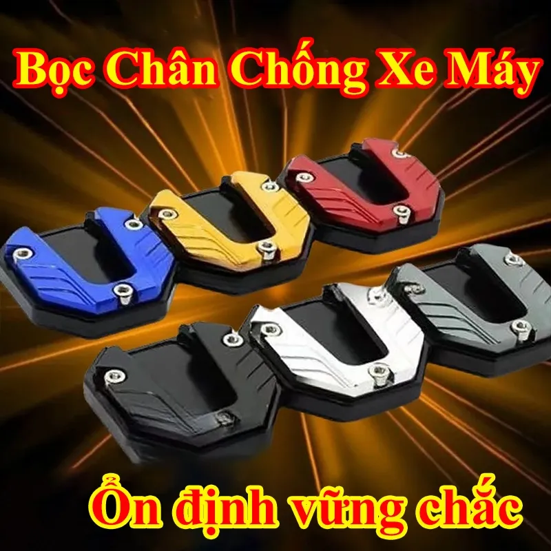 Ảnh Bọc mở rộng chân chống xe máy MYT Đệm bọc chân chống đứng xe mô tô hợp kim nhôm chống lún chống trượt tránh xước sàn nhà 2