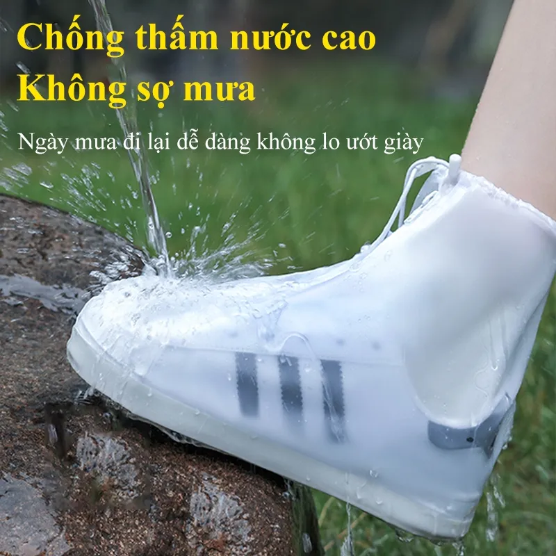 Ảnh Bọc ủng đi mưa MYT Ủng bọc giày silicon đi mưa đi học chống trượt chống thấm nước bảo vệ giày đủ size 35-46 cho nam nữ 4