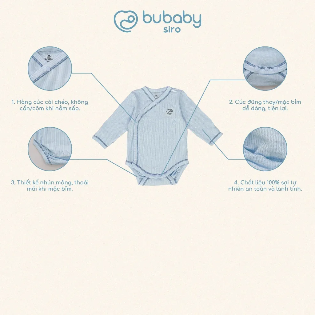 Ảnh Body chip dài tay cài chéo Siro Bubaby 1