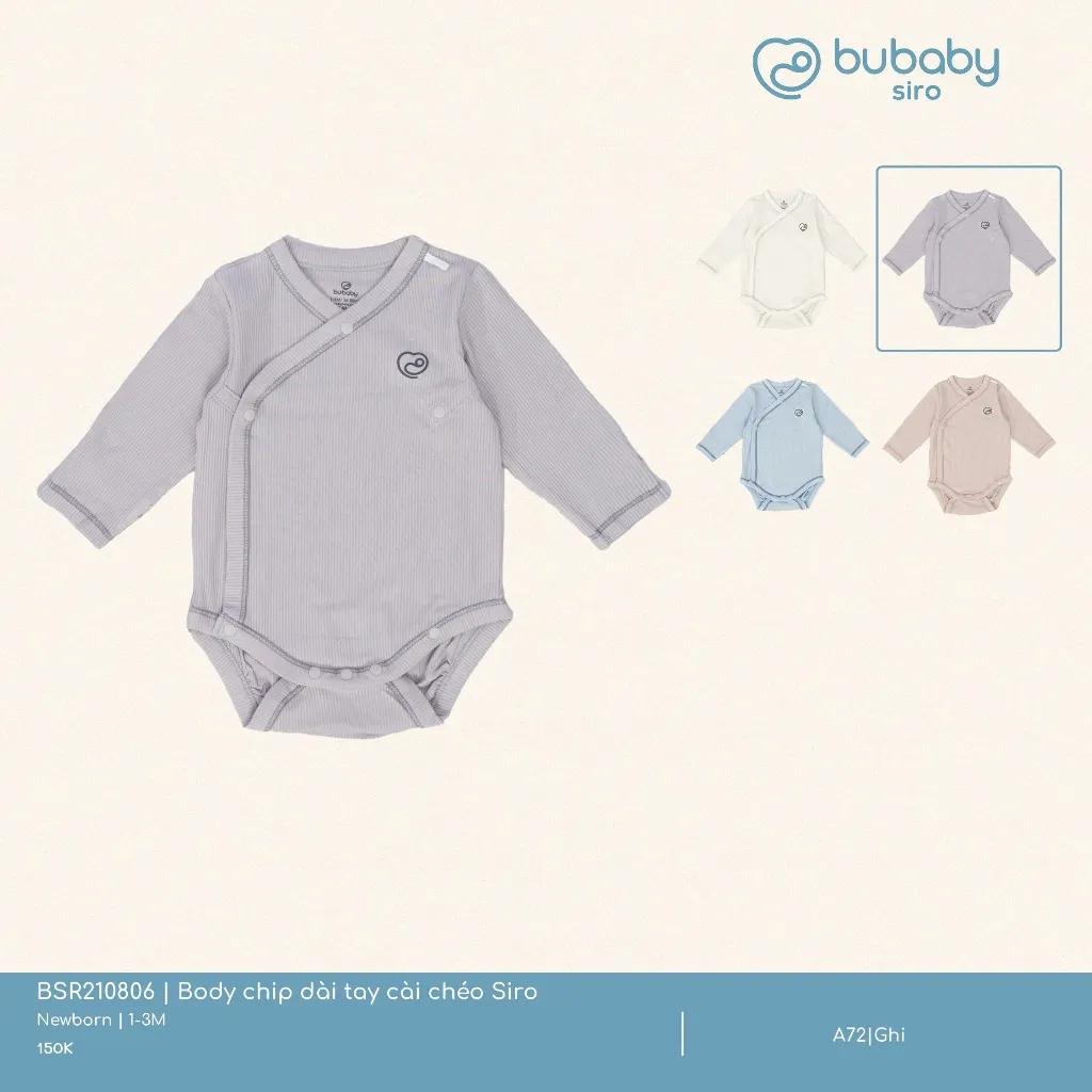Ảnh Body chip dài tay cài chéo Siro Bubaby 3