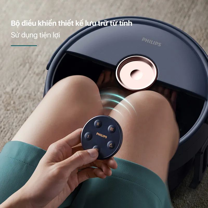Ảnh Bồn Ngâm Chân Massage PHILIPS 6501-thiết kế gấp gọn,massage ngâm chân thư giãn,gia nhiệt với công suất lớn 800W 3