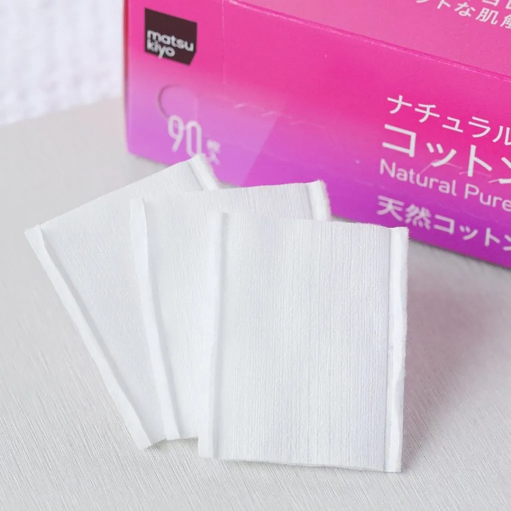 Ảnh Bông cotton tẩy trang tự nhiên nguyên chất matsukiyo 180 miếng (90 miếng x 2 hộp) 2