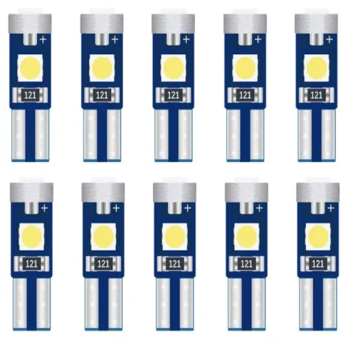 Ảnh Bóng Đèn LED Chỉ Báo LYMOYO T5 W3W W1.2W 3SMD Chêm Taplo Xe Hơi 1