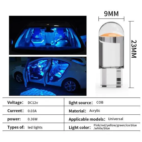 Ảnh Bóng đèn LED LYMOYO COB T10 W5W WY5W 168 501 2825 dành cho biển số xe hơi đỗ xe gắn bên hông cửa 4