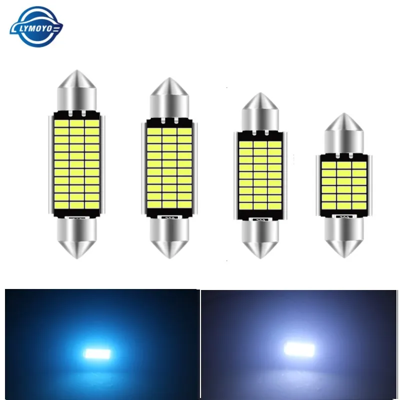 Ảnh Bóng đèn LED LYMOYO hai đầu cắm C5W C10W 3014 siêu sáng 31mm 36mm 39mm 41mm 2