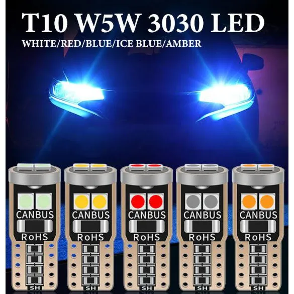 Ảnh Bóng đèn LED LYMOYO T10 194 501 6smd 3030 cho xe hơi/ xe máy 12v 6000k 2