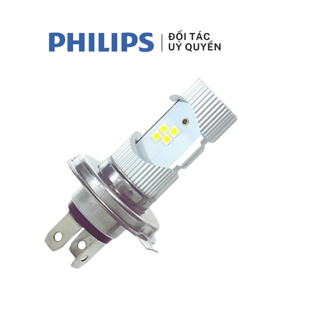 Ảnh Bóng đèn LED xe môtô PHILIPS [2 chân M5] & [3 chân HS1] 12V công suất 6W 3