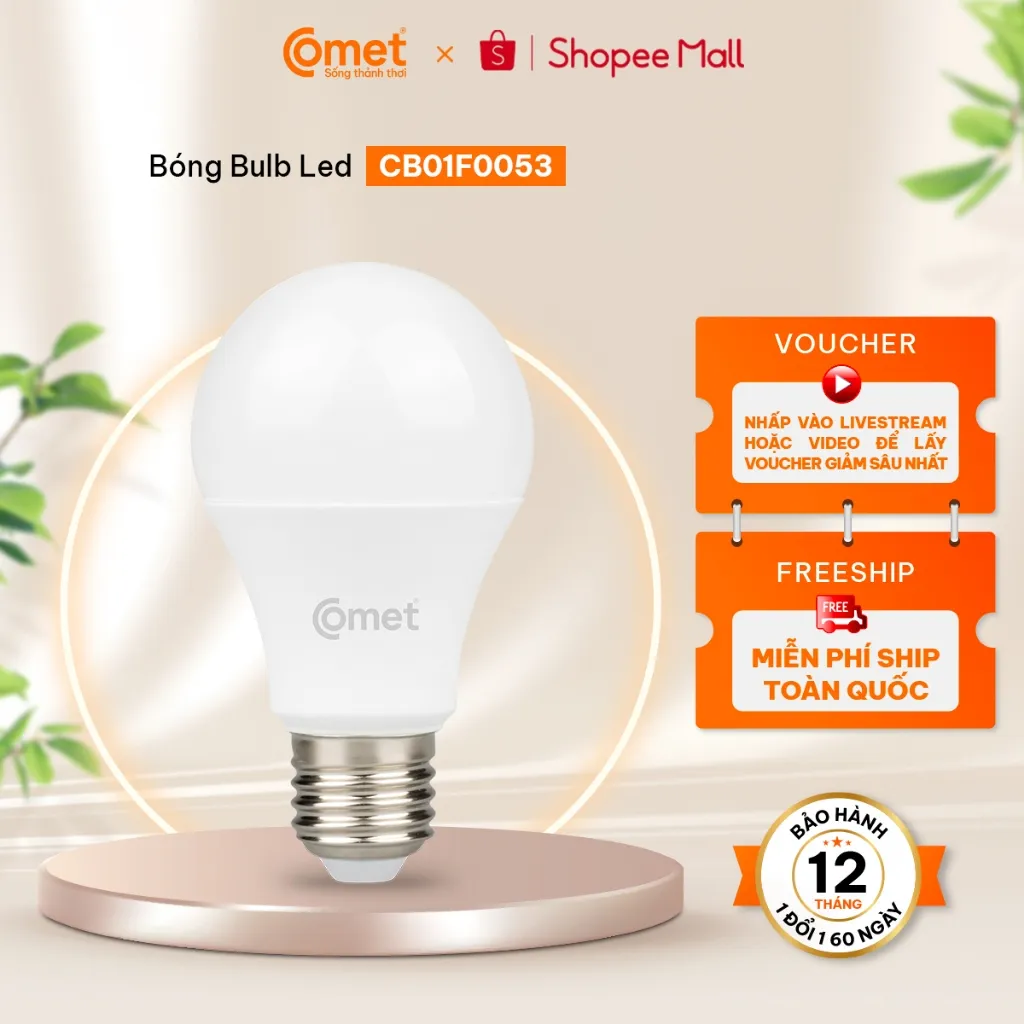 Ảnh Bóng Led Bulb Comet 5W CB01F005 1
