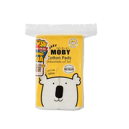 Ảnh Bông Miếng Moby Baby Cỡ Nhỏ Vệ Sinh Làm Sạch Cho Bé (100 miếng/gói) 2