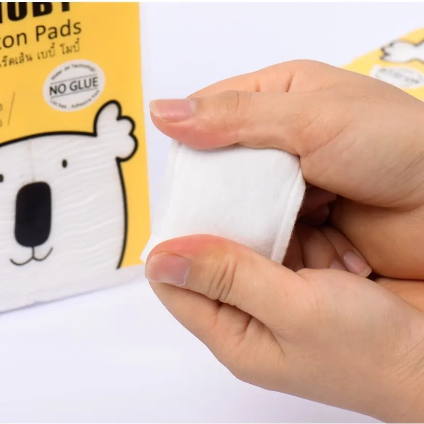 Ảnh Bông Miếng Moby Baby Cỡ Nhỏ Vệ Sinh Làm Sạch Cho Bé (100 miếng/gói) 3