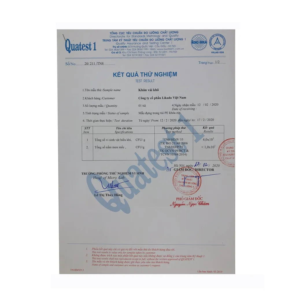 Ảnh Bông tẩy trang 222 miếng Likado chất liệu Cotton ( COMBO 6 GÓI)(BTT - 222 miếng) 3