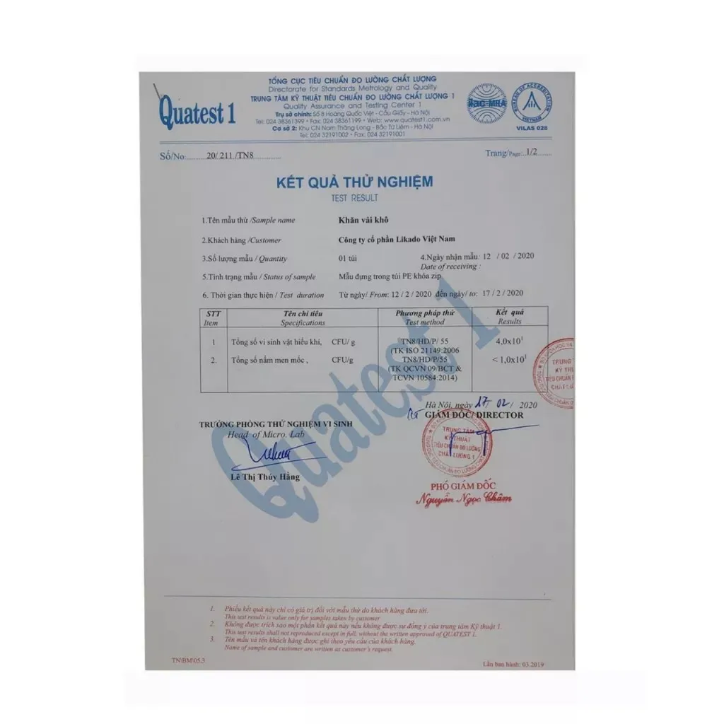 Ảnh Bông tẩy trang Likado 222 miếng 100% bông tự nhiên kích thước(5*6cm) 2