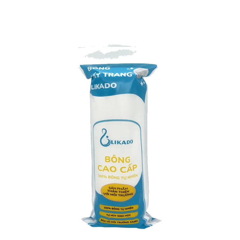 Ảnh Bông tẩy trang Likado miếng dạng tròn 100 MIẾNG 100% cotton 2