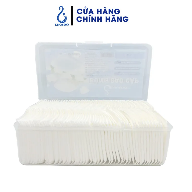 Ảnh Bông tẩy trang Likado miếng kích thước 5.5*6.5cm 4