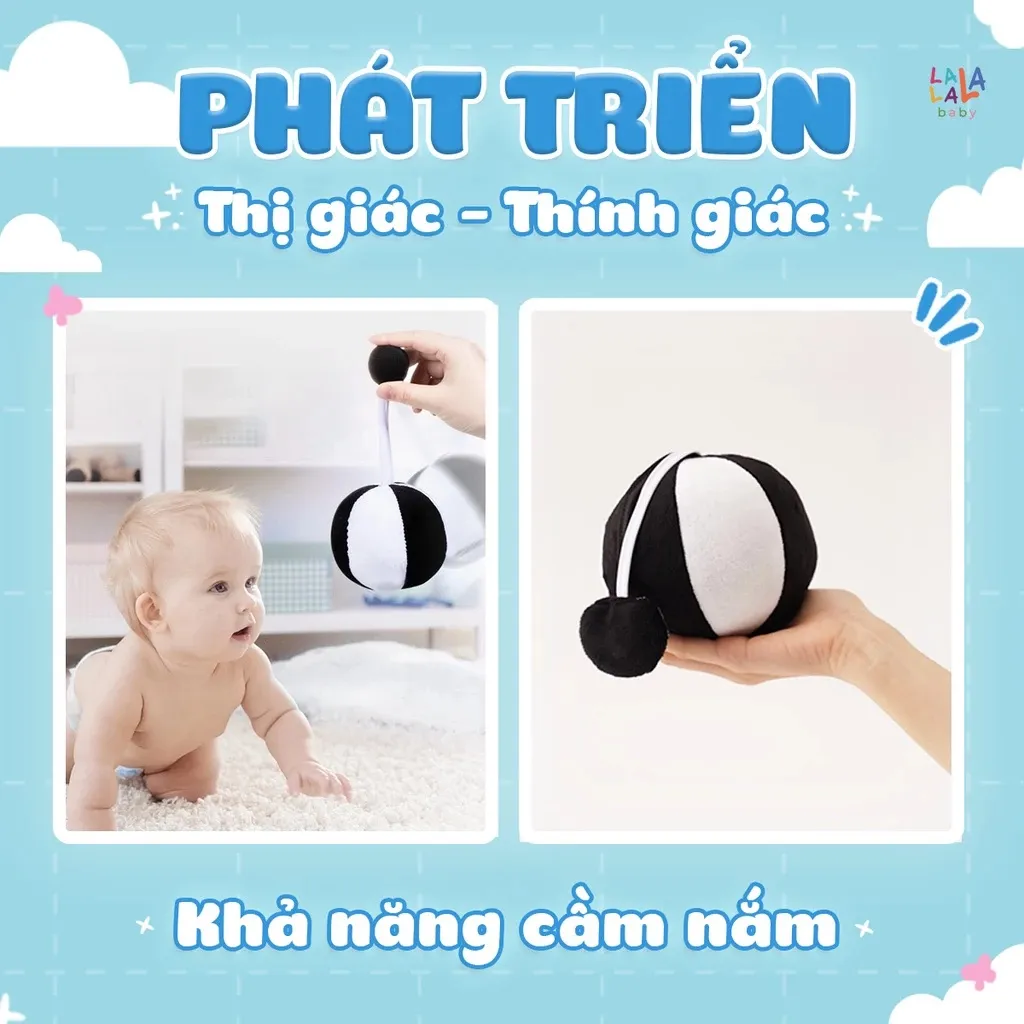 Ảnh Bóng vải cho bé Xúc Xắc vui nhộn Chính Hãng đồ chơi hình khối kích thích thị giác cho trẻ sơ sinh 3