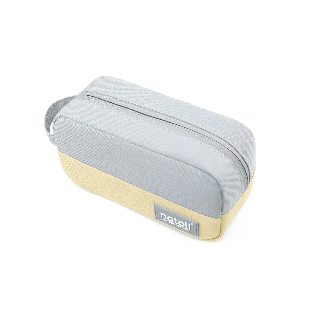 Ảnh Bóp viết nhiều ngăn NATOLI, hộp bút cute chống nước đựng bút đa năng - BST Simple Duo Pen Case T23 4