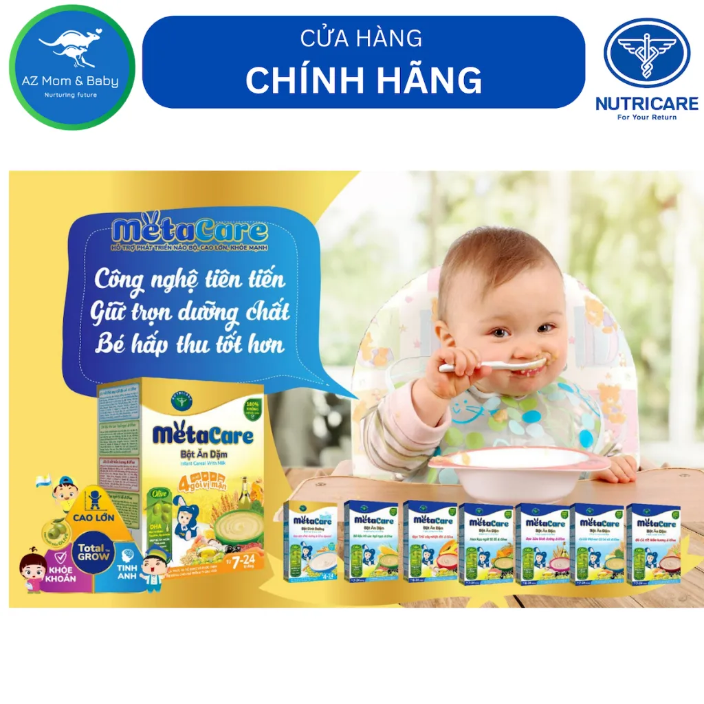 Ảnh Bột ăn dặm dinh dưỡng Nutricare Metacare các loại (200g) 4