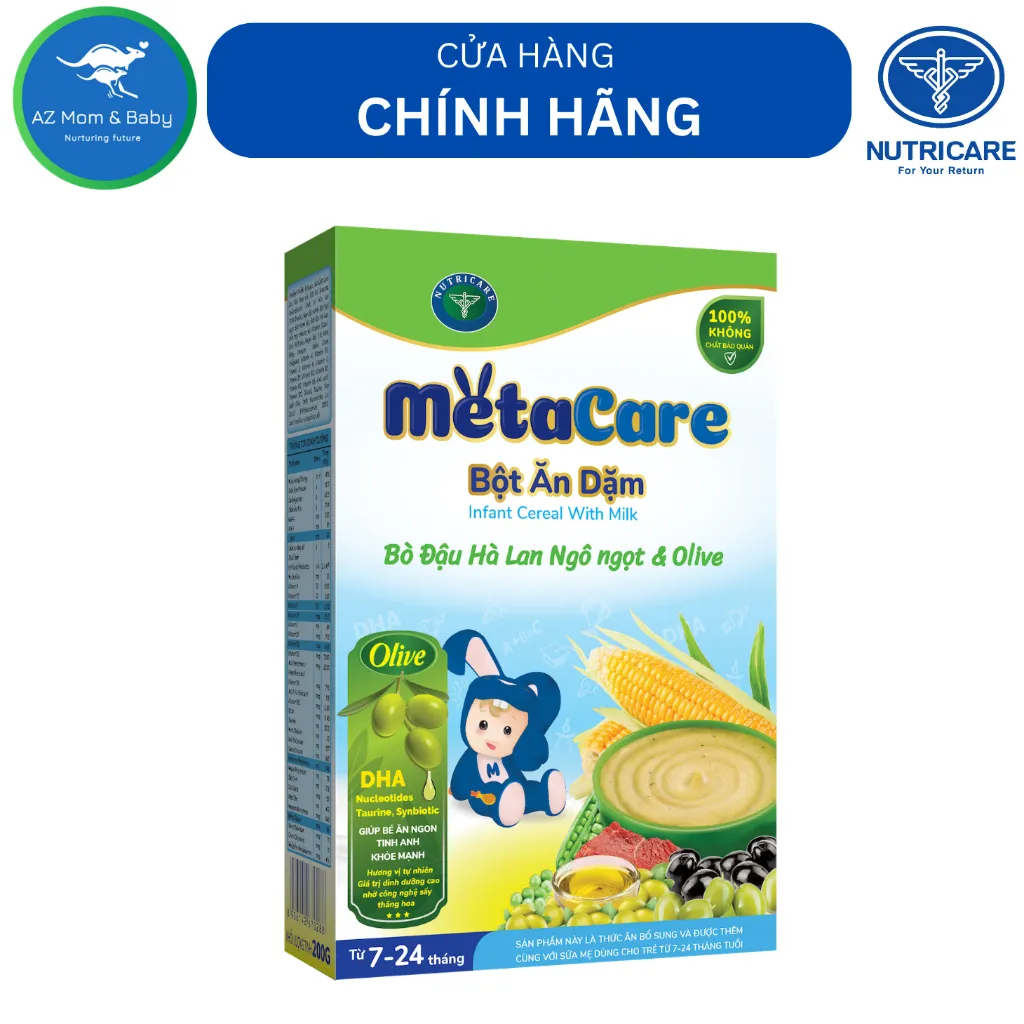 Ảnh Bột ăn dặm Nutricare Metacare đầy đủ 8 loại (200gr) 3
