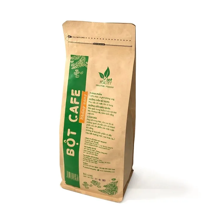 Ảnh Bột cà phê enema (chỉ có nhân không rang) Viet Healthy 1kg, dùng cho coffee enema thải độc đại tràng 2