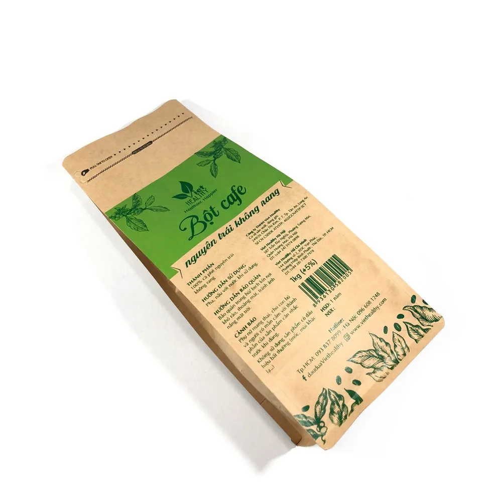 Ảnh Bột cà phê nguyên trái không rang enema Viet Healthy 1000g, dùng cho coffee enema thải độc đại tràng 4