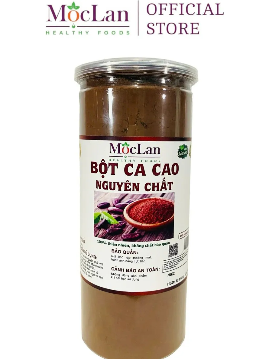 Ảnh Bột Cacao Nguyên Chất 100% đậm vị Mộc Lan Healthy - 250g, 500g 1