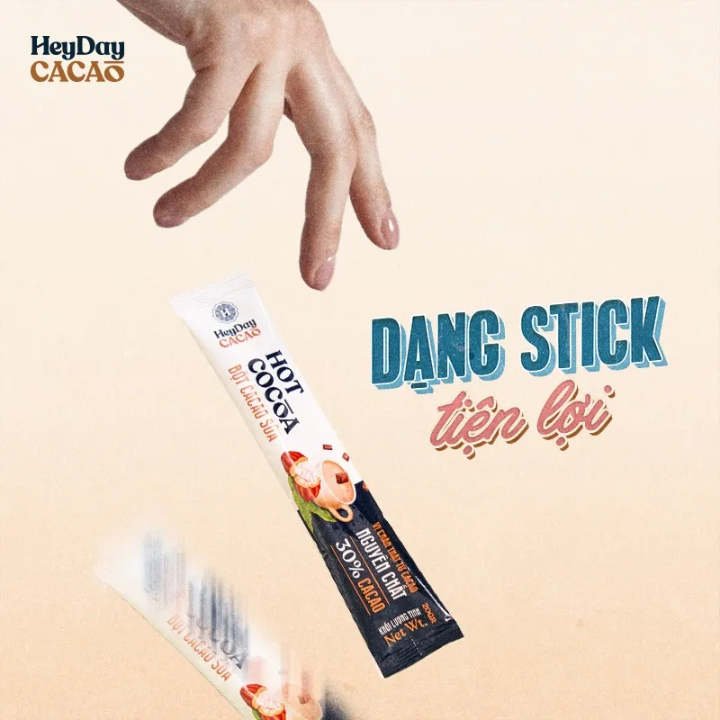 Ảnh Bột Cacao Sữa Heyday - Đậm Vị Chân Thật Từ Cacao Nguyên Chất - Hộp Giấy 12 Gói x 20g 3