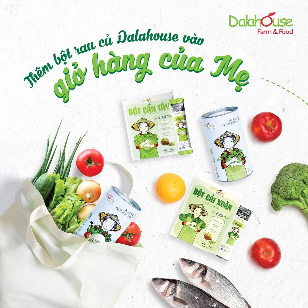 Ảnh Bột cải bó xôi nguyên chất Dalahouse công nghệ sấy lạnh tiêu chuẩn Châu Âu hộp 60 gr 3