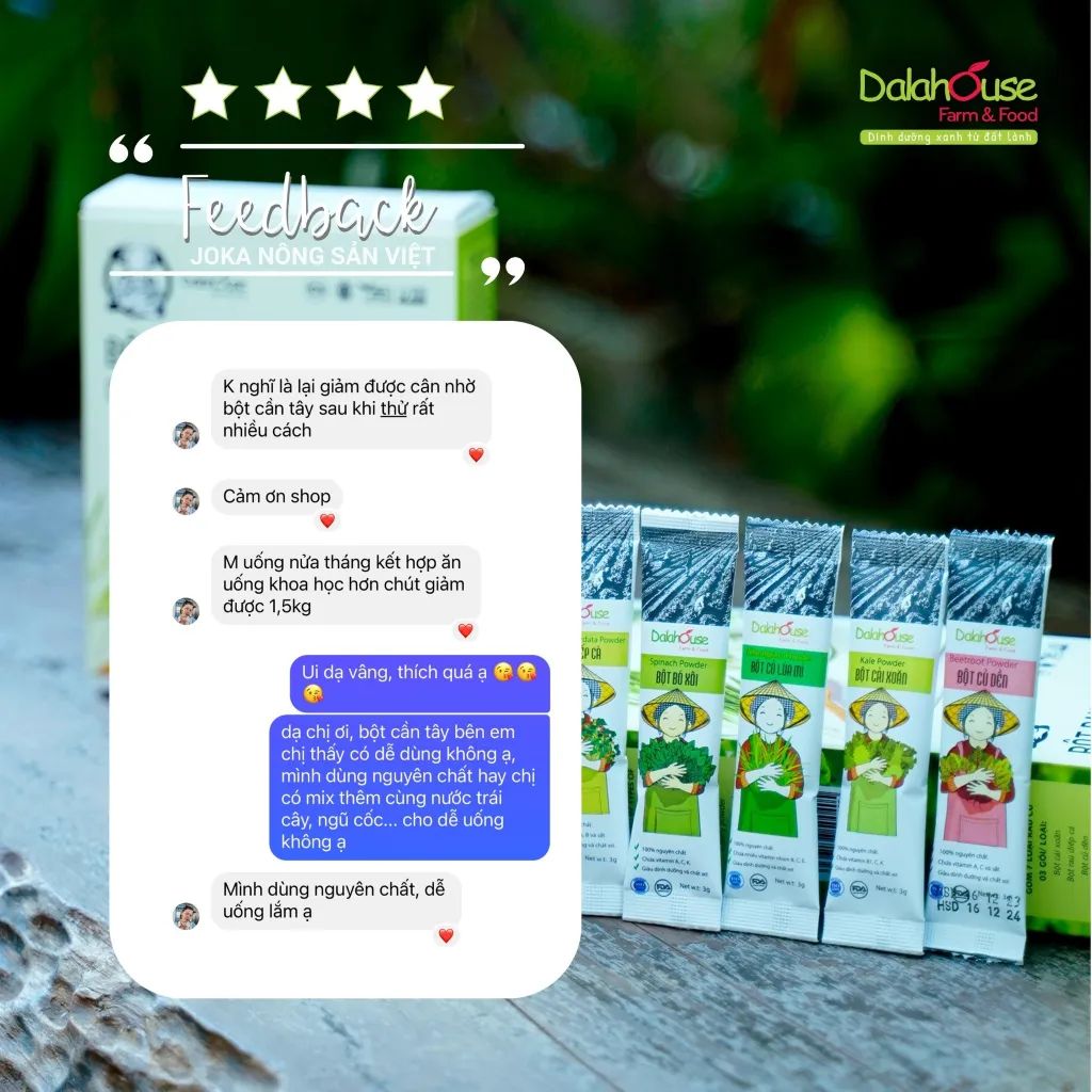Ảnh Bột cần tây sấy lạnh Dalahouse nguyên chất công nghệ đạt tiêu chuẩn Châu Âu 1