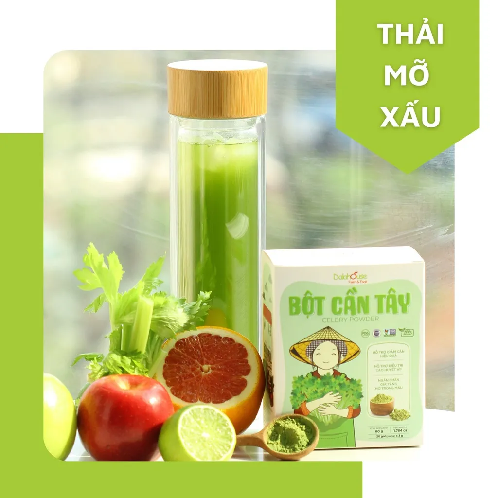 Đánh Giá Bột Cần Tây Sấy Lạnh Dalahouse 120gr - Nguyên Chất, Chuẩn Châu Âu, Hỗ Trợ Giảm Cân & Thải Độc