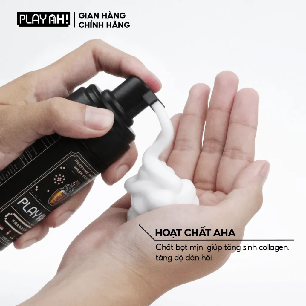 Ảnh Bọt Dung Dịch Vệ Sinh Nam PlayAh hương nước hoa Franklin/Mint Whisper tạo bọt 100ml 4