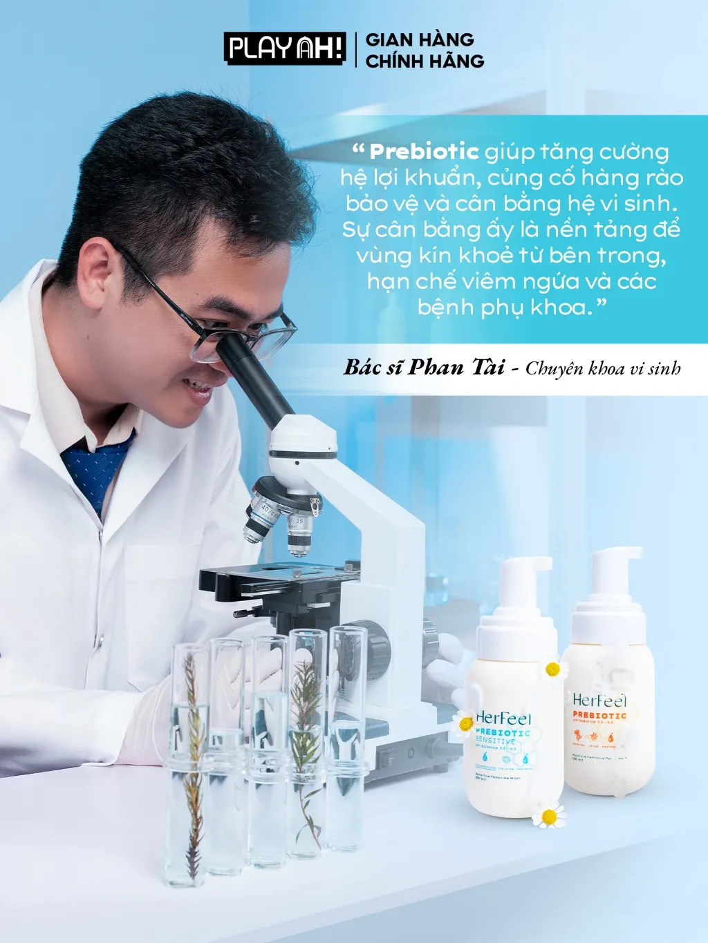 Ảnh Bọt Dung Dịch Vệ Sinh Nữ PlayAh! Her Feel Prebiotic - Dòng Sensitive Dưỡng Ẩm Chuyên Sâu/Rose Sạch Thơm Toàn Diện 150ml 2