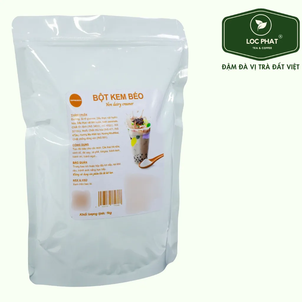 Ảnh BỘT KEM BÉO 1KG TOPPINGREEN 1