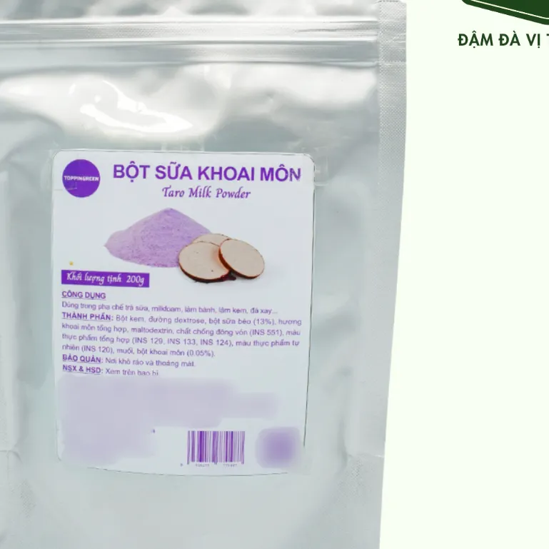 Ảnh BỘT SỮA KHOAI MÔN TOPPINGREEN 200GR 2