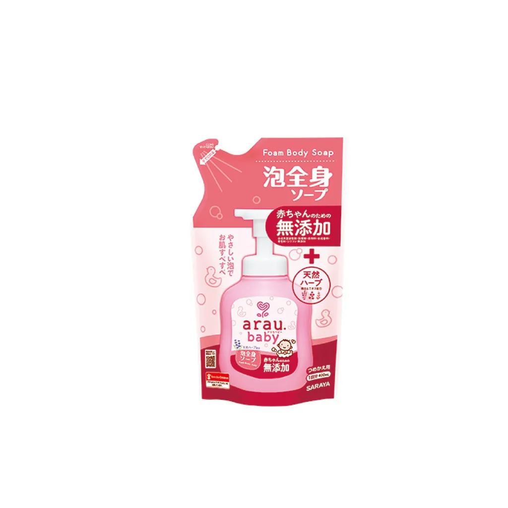 Ảnh Bọt tắm gội thảo mộc Arau Baby - túi 400ml 3