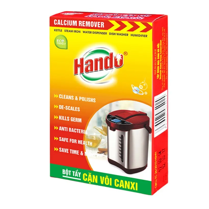 Ảnh Bột tẩy cặn vôi ấm nước, bình nước Hando 3
