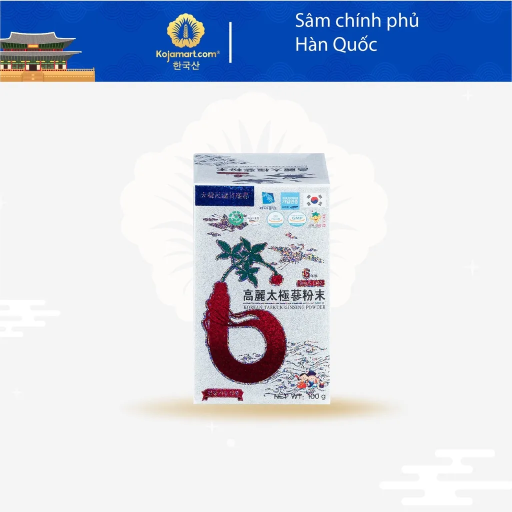 Ảnh Bột Thiên Sâm Chính Phủ Hàn Quốc Korean Red Ginseng Premium 100g x 3 hũ 3