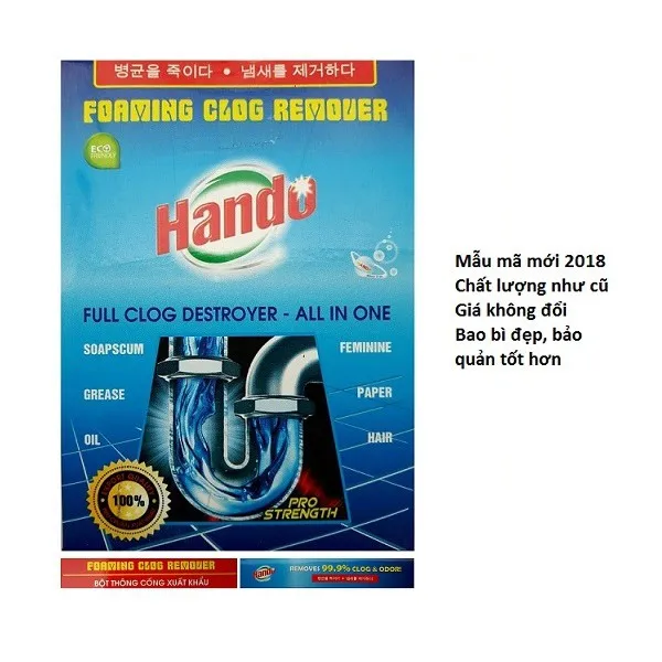 Ảnh Bột thông cống 100g xuất khẩu Hando 3