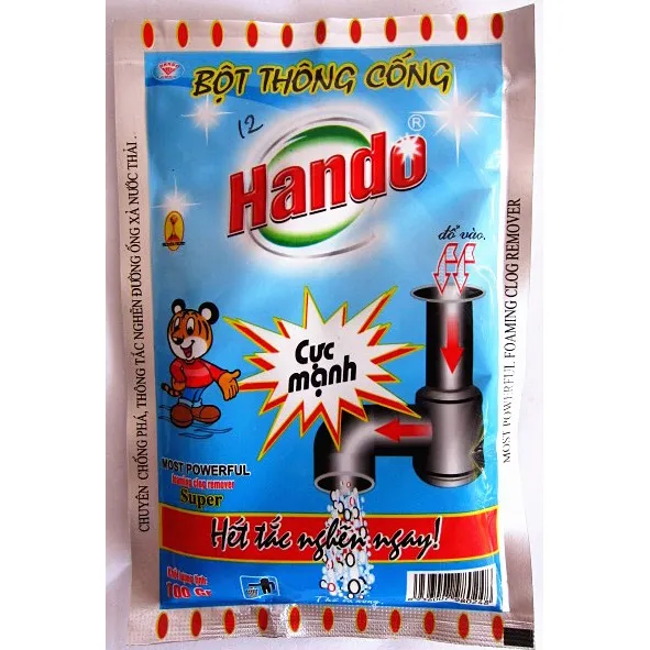Ảnh Bột thông cống Hando 100g cực mạnh an toàn đường ống 2